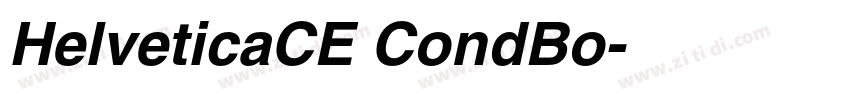 HelveticaCE CondBo字体转换
